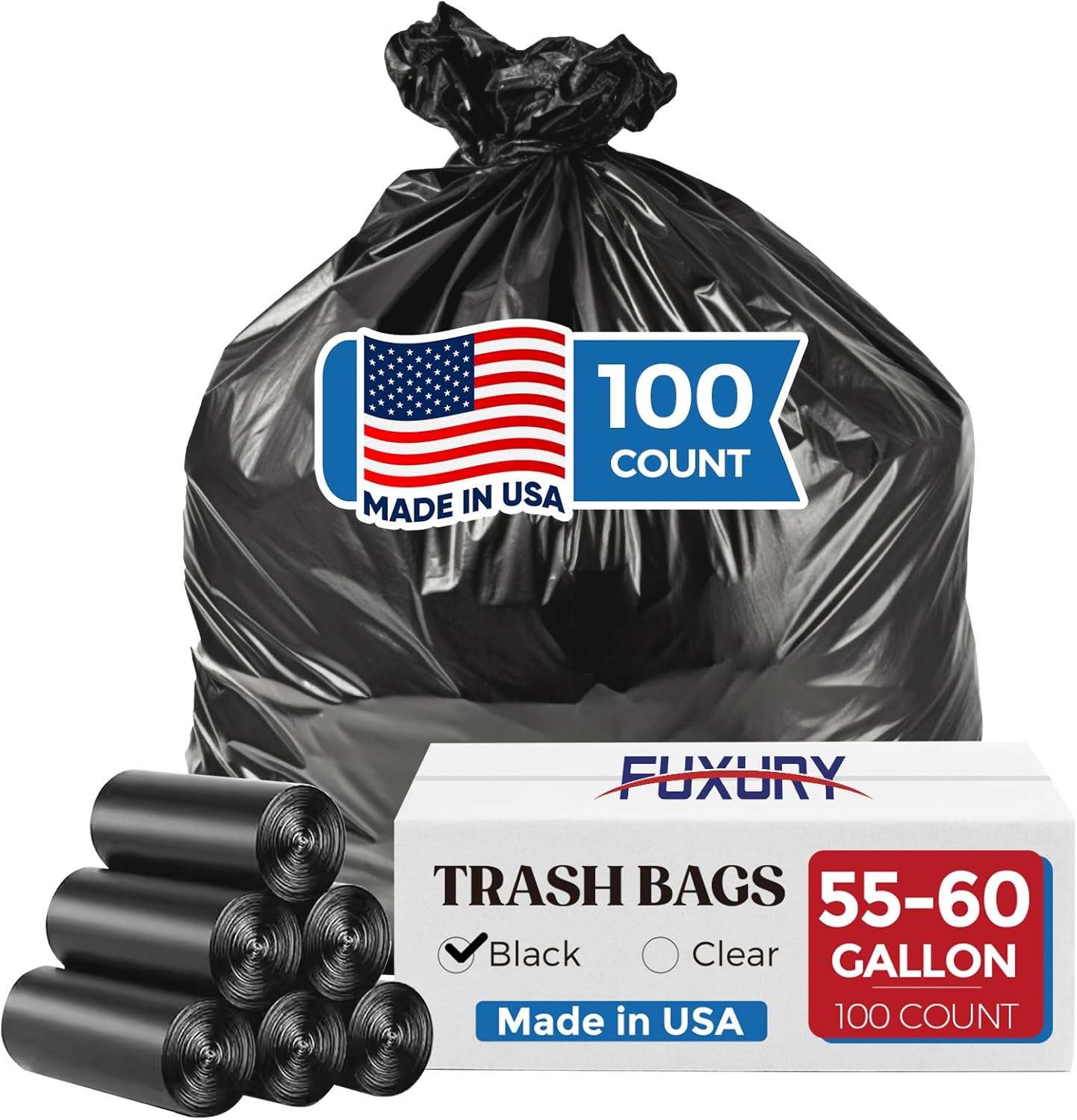 Fuxury 60 Gallon Trash Bags Deal at Amazon: Save Big