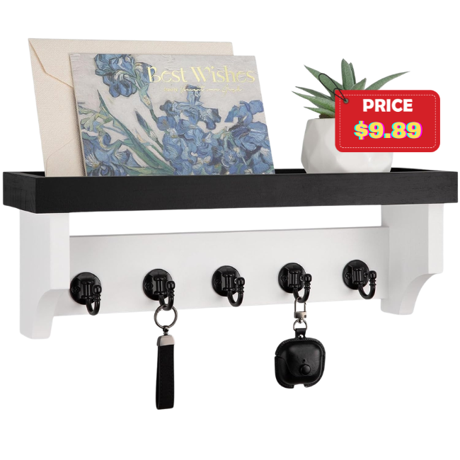 Shelf and Mail Organizer Wall Mount Deal: Save 50%