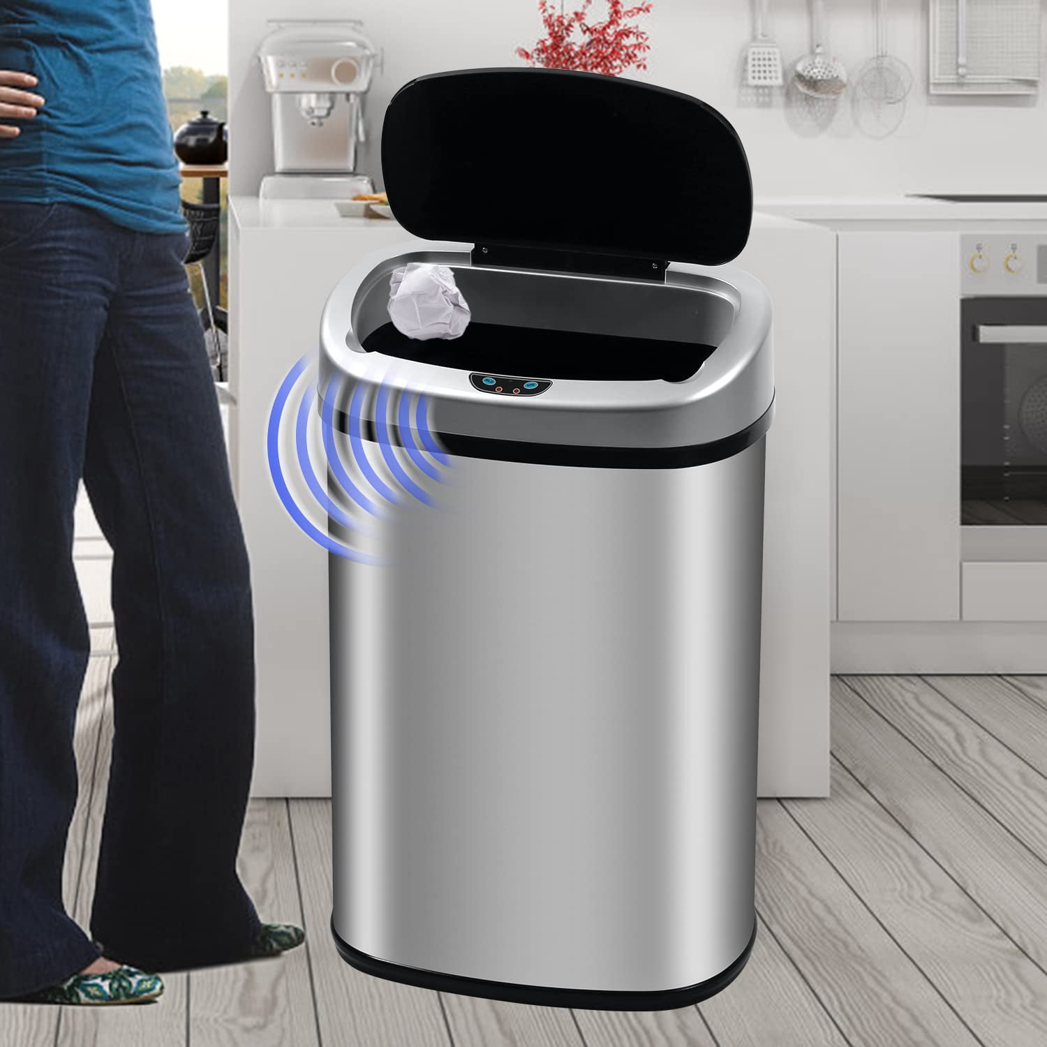 Automatic Sensor Trash Can for $25 at Walmart