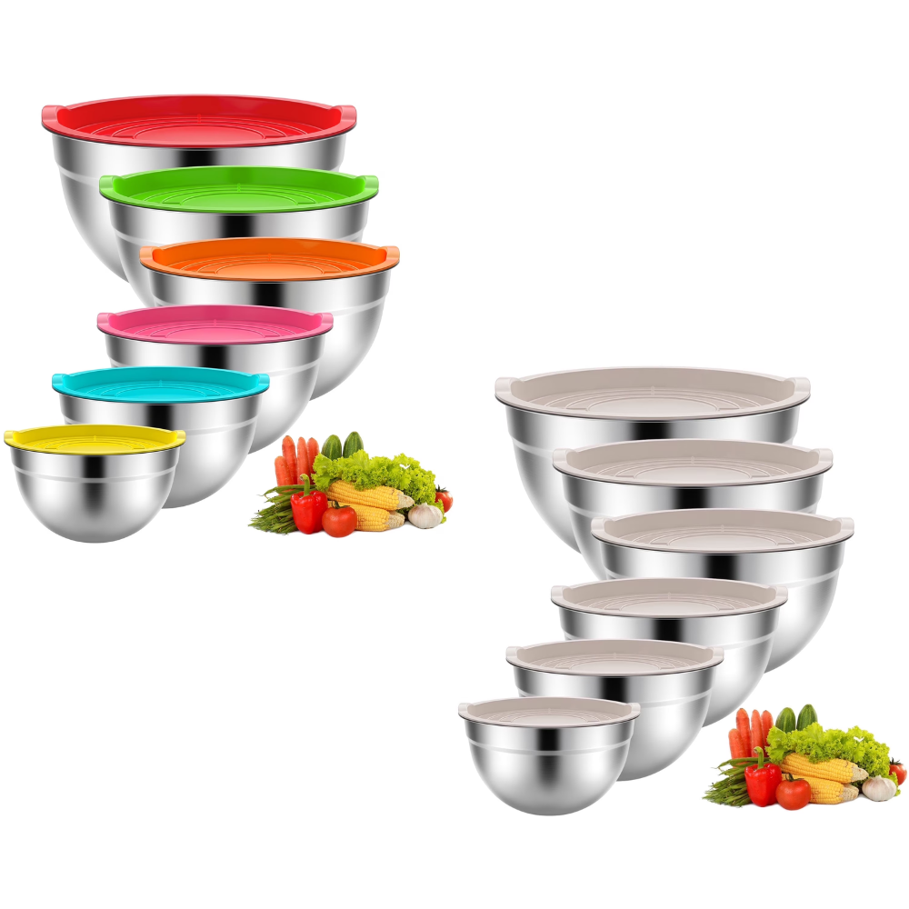 TINANA 6 Pack Mixing Bowls Deal at Walmart: Save $29.99