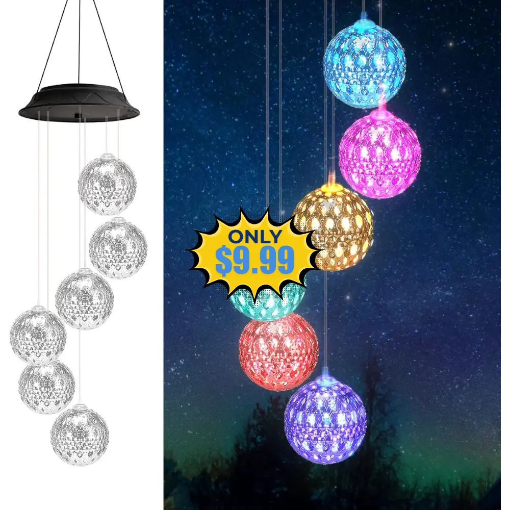 Decorative Solar Lights Wind Chimes Deal: Save 17%