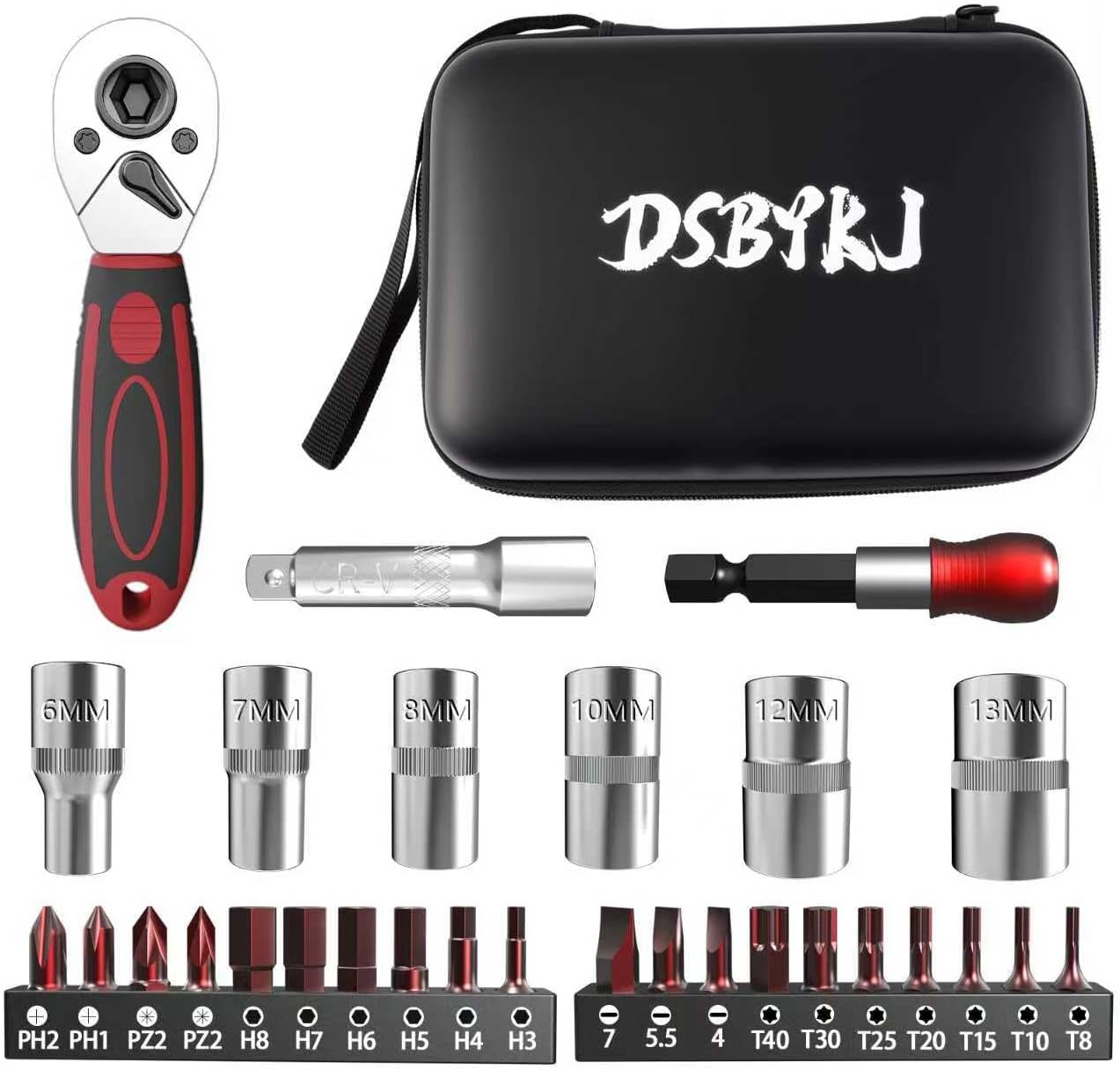 DSBYKJ 29-Piece Socket Ratchet Wrench Set Deal: Save 58% at Amazon