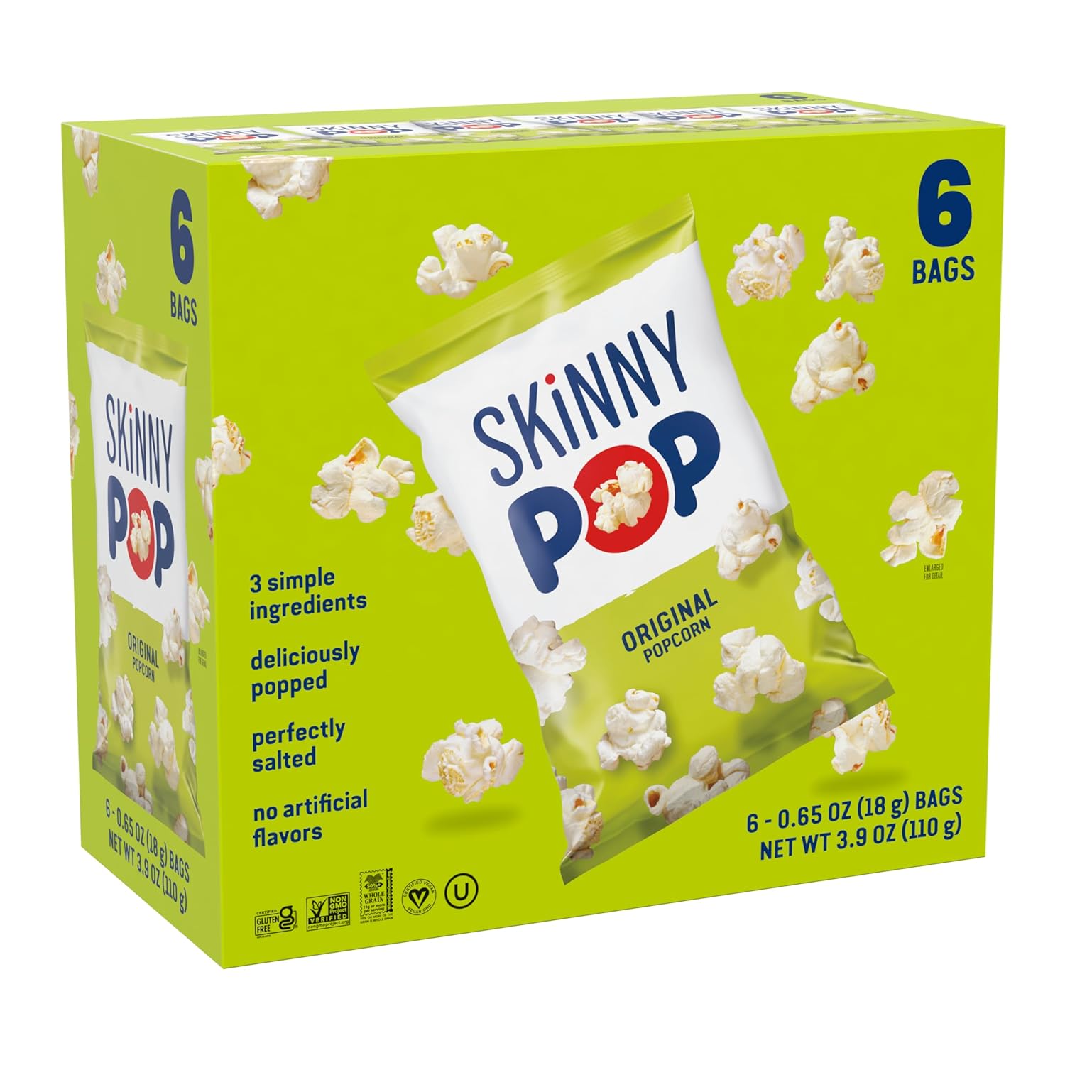SkinnyPop Popcorn 6-Pack Only