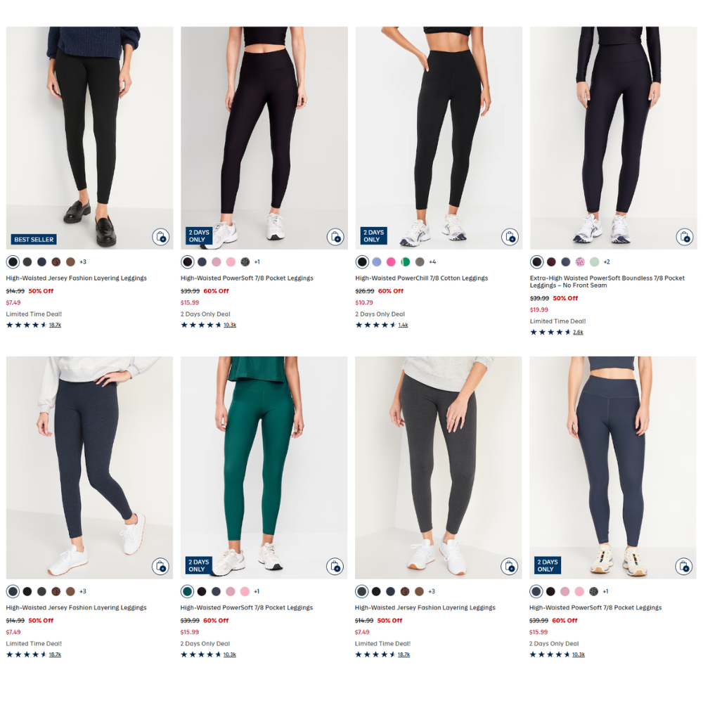 Old Navy Leggings Sale: From $7.49