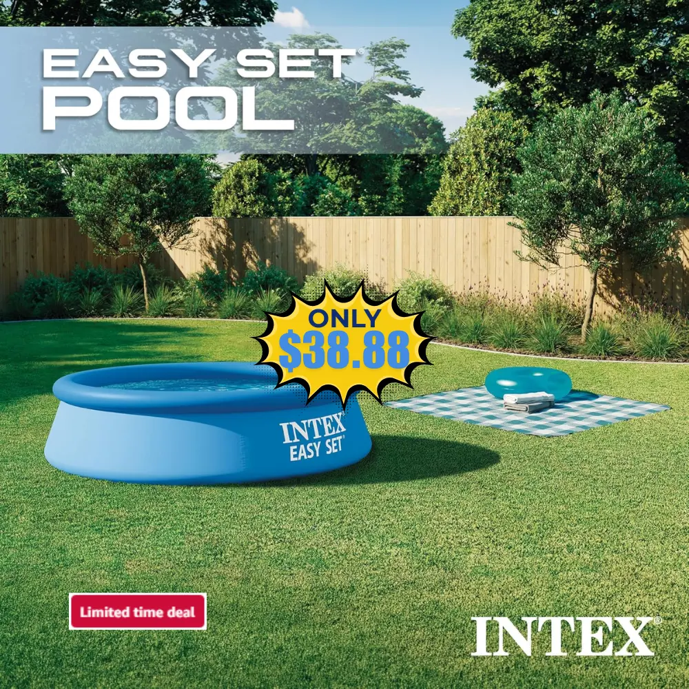 INTEX Easy Set 8 ft x 24in Above Ground Pool Deal: Save 26%