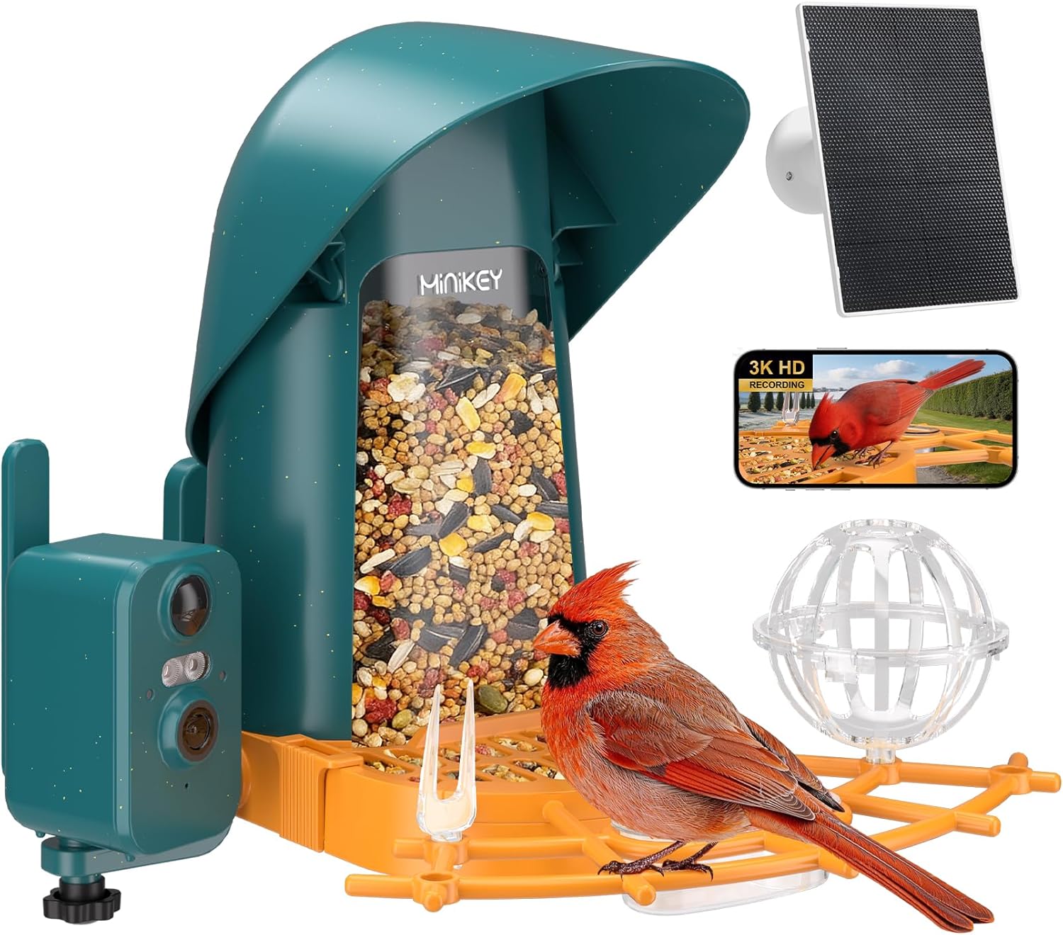 Minikey Smart Bird Feeder with Camera Only