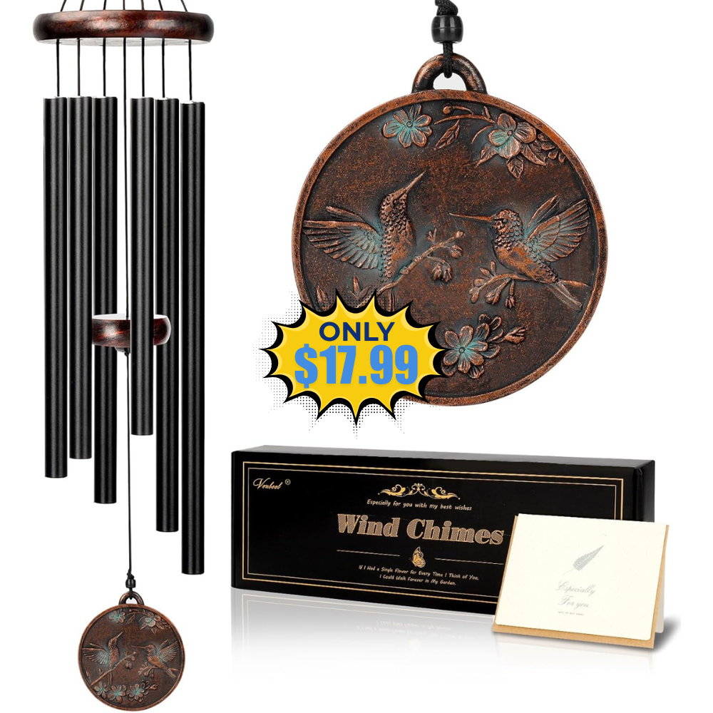 32″ Hummingbird Outdoor Wind Chime Deal