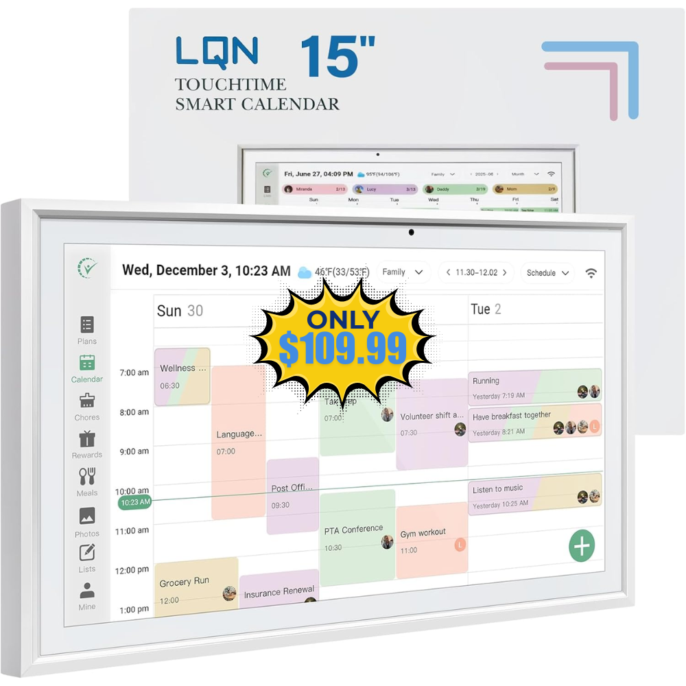 Smart Digital Calendar 15.6 Inch Deal: Save 80%