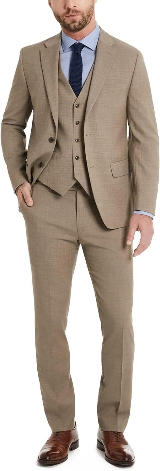 Tommy Hilfiger TH Flex Modern Fit Suit Separates Jacket, Tan deal at Amazon