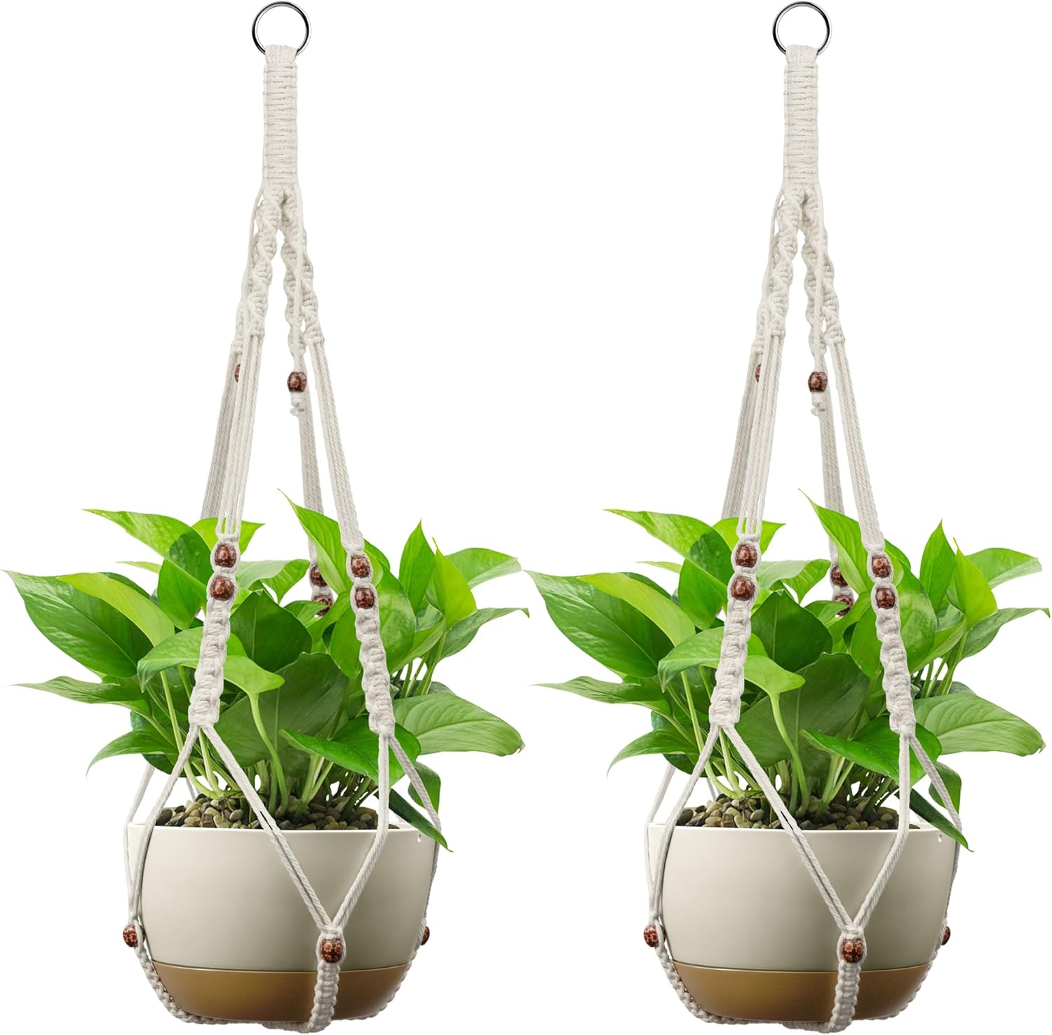 USLAI Macrame Plant Hanger Indoor Outdoor, Fits 4 to 15 Inch deal at Amazon
