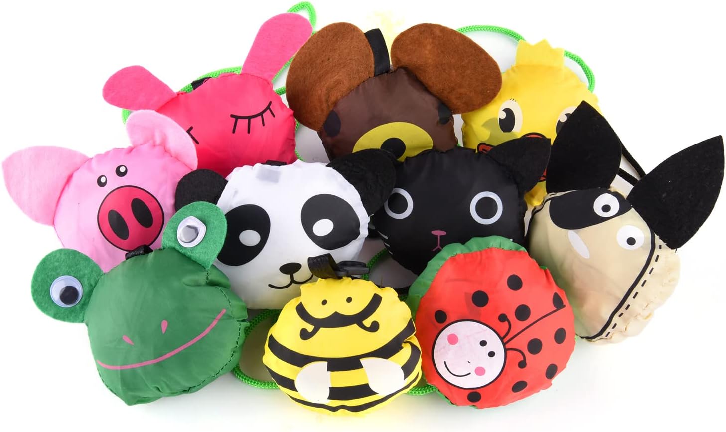 Dodkes 10PCS Folding Shopping Bags Reusable Shopping Tote Ba deal at Amazon