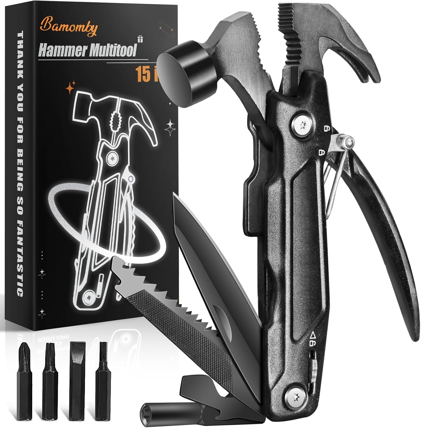 Gifts for Him, Hammer Multitool 15 in 1, Gifts for Men Boyfr deal at Amazon