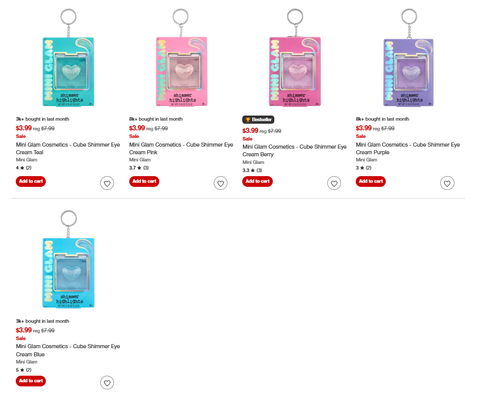 Mini Glam Cosmetics Cube Shimmer Eye Deal at Target: Save $4