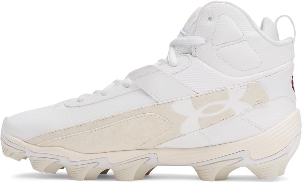 Under Armour Men's Harper 10 RM Baseball Cleats, (100) White deal at Amazon