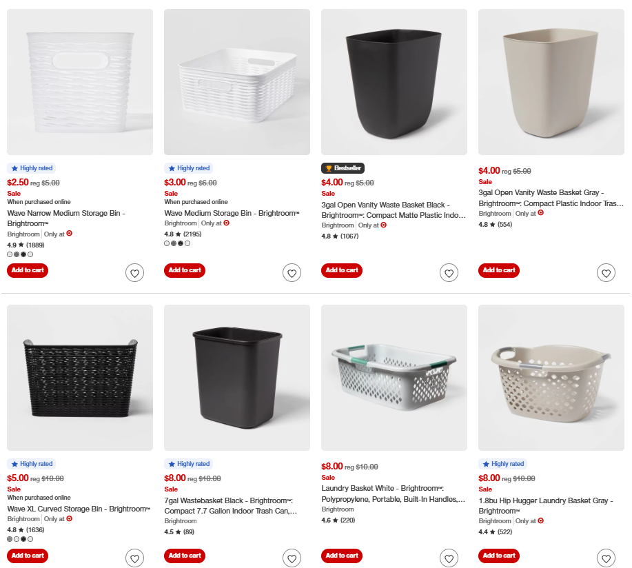 Brightroom Storage Sale: Up to 50% Off at Target
