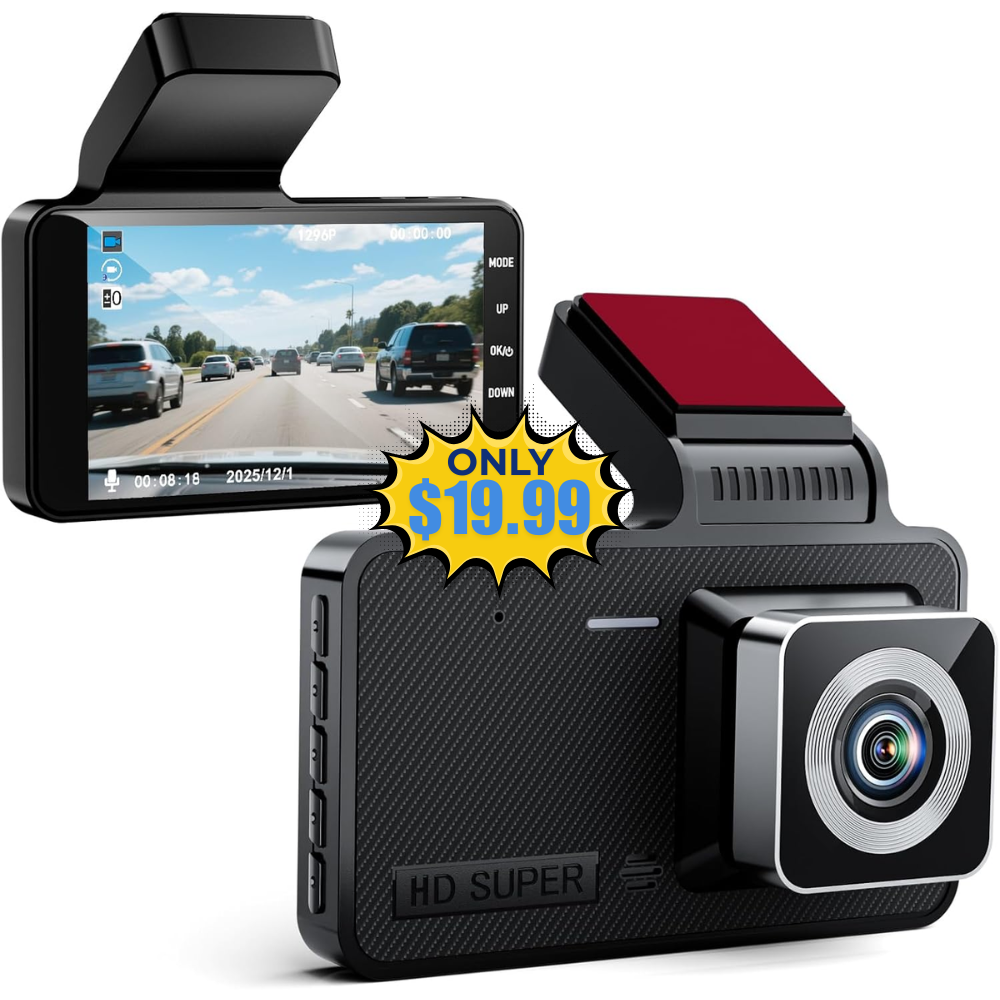 4-inch Car Dash Cam Deal: Save with Super Night Vision