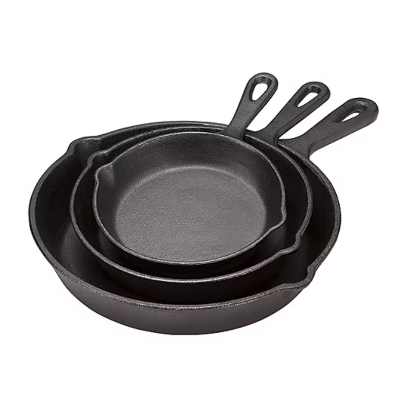 Cooks 3-pc. Cast Iron Fry Pan Set Deal at JCPenney: Save $40