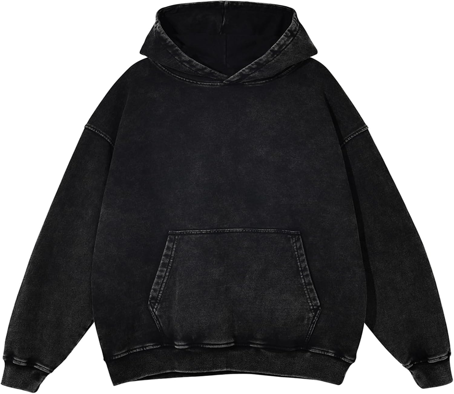 KEEPSHOWING Mens Oversized Hoodies Black Vintage Hoodie Pull deal at Amazon