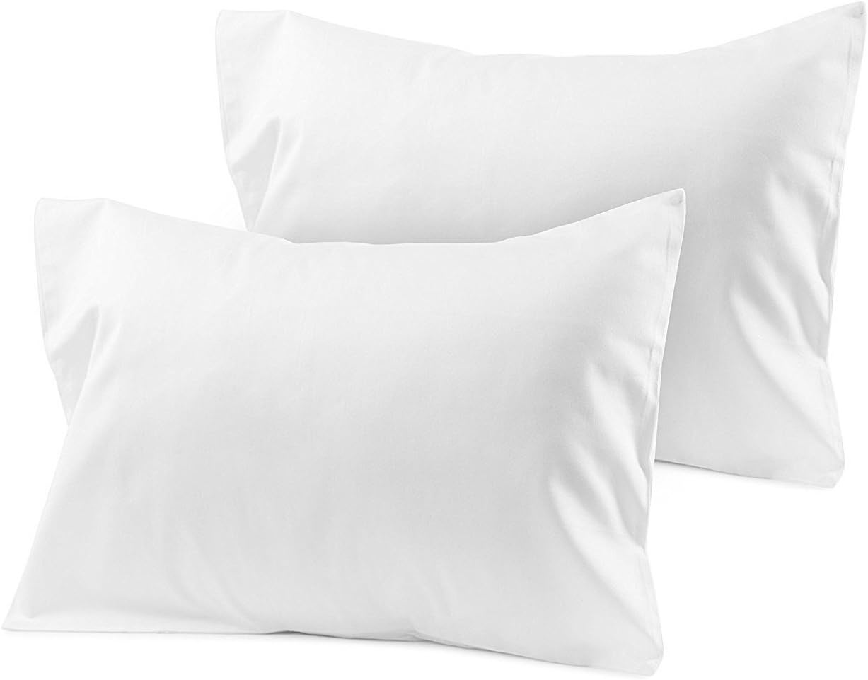 Travel Pillowcase 12x16 500 Thread Count Egyptian Cotton Set deal at Amazon