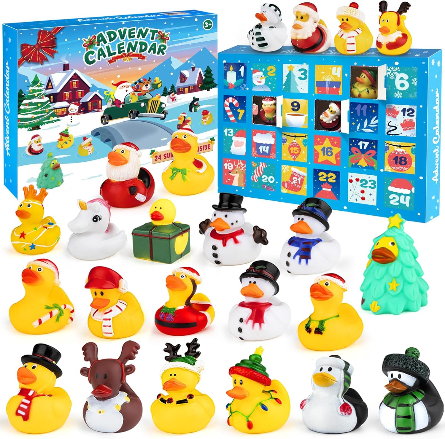 SURDOTE 2025 Christmas 24 Days Countdown Rubber Duck Advent  deal at Amazon
