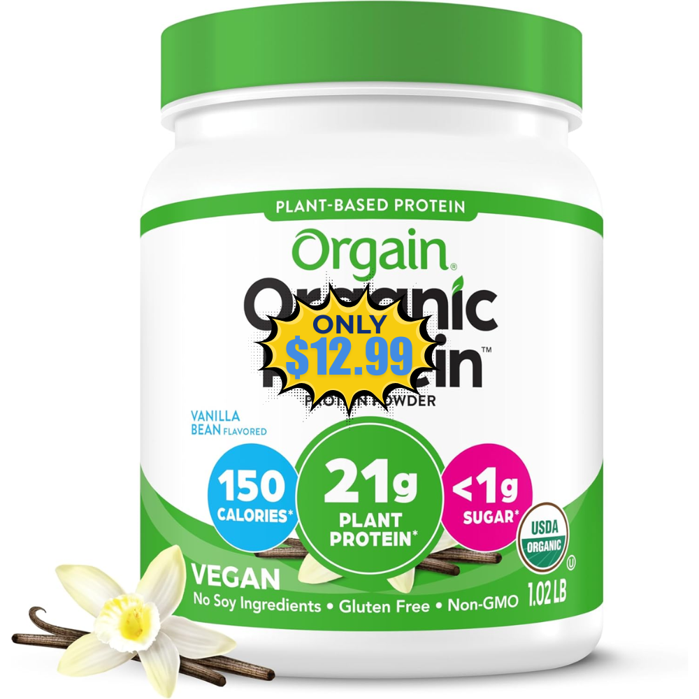 Orgain Organic Vegan Protein Powder Deal: Save 17%