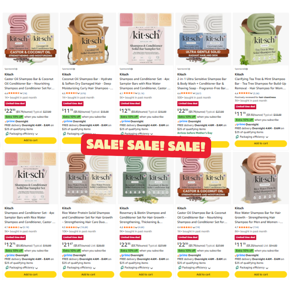 Kitsch Shampoo & Conditioner Bars Sale: Save on Sale
