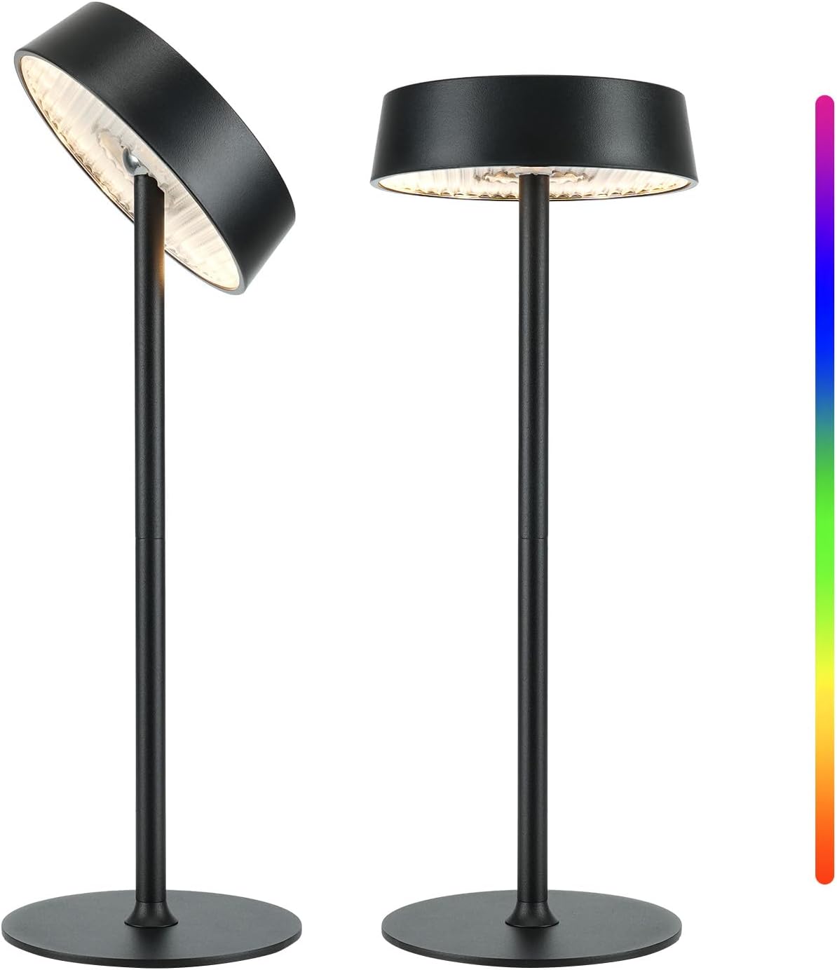 2 Cordless RGB Rechargeable Lamps 50% Off at Amazon