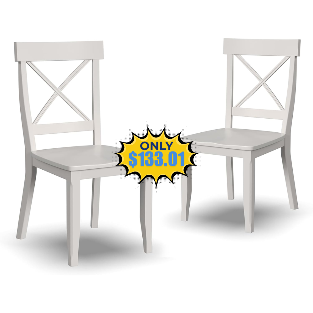 Homestyles Warwick Off-White Dining Chair Pair Deal: Save 49%