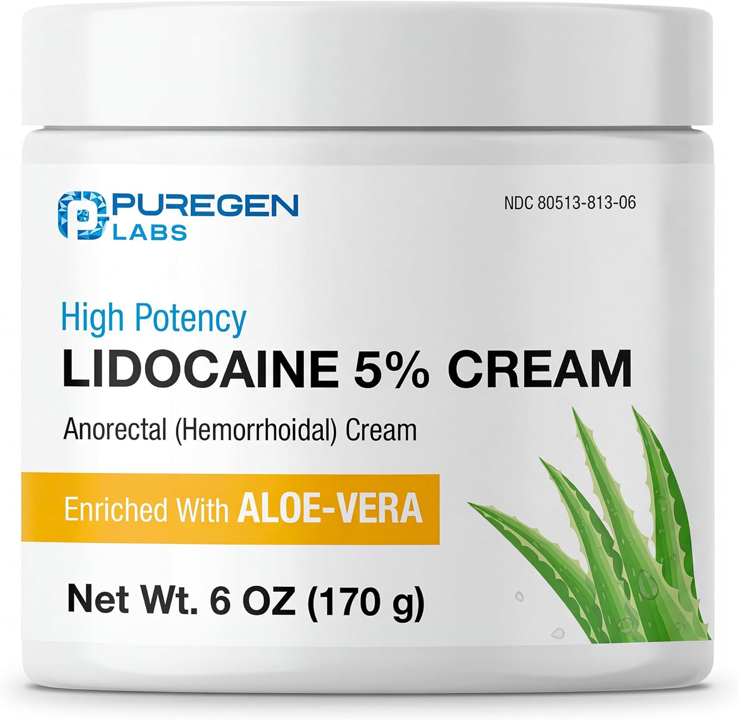 Puregen Labs Lidocaine 5% Anorectal (hemorrhoidal) Cream Max deal at Amazon