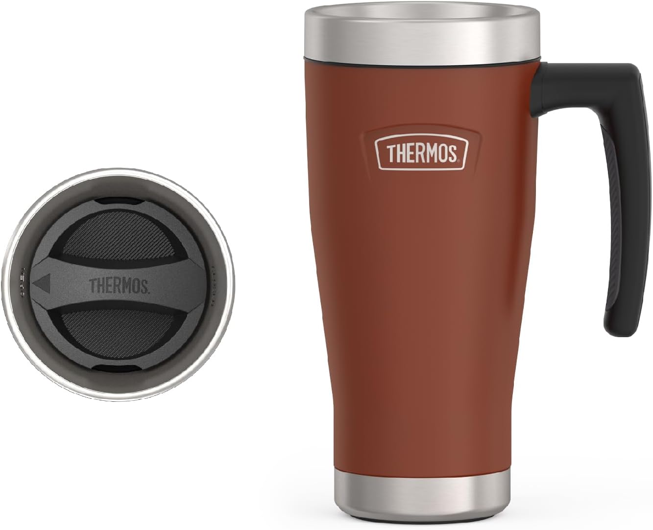 THERMOS ICON SERIES, Stainless Steel Mug, Saddle, 16 oz deal at Amazon