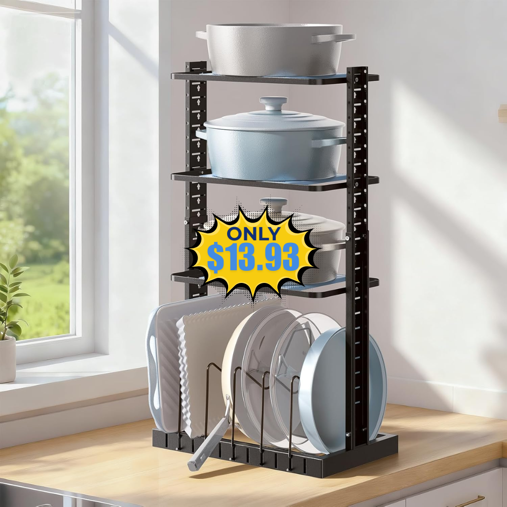 LAMU Pots and Pans Organizer Deal: Save 37%