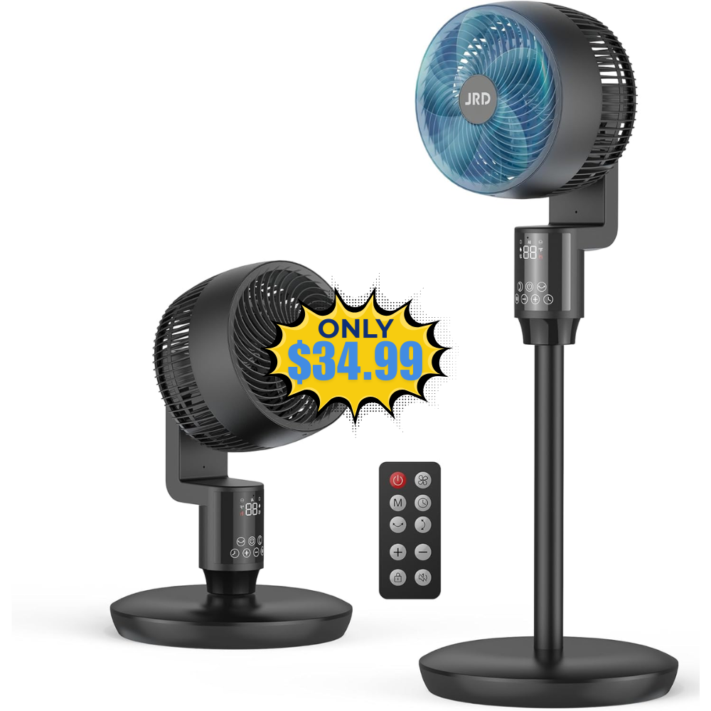 70° Oscillating Standing Fan Deal: Save with Promo Code
