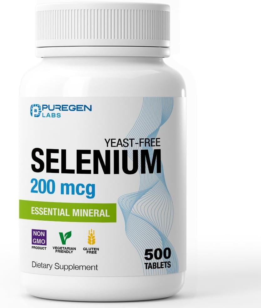 Puregen Labs Selenium 200 mcg Yeast Free Essential Mineral - deal at Amazon