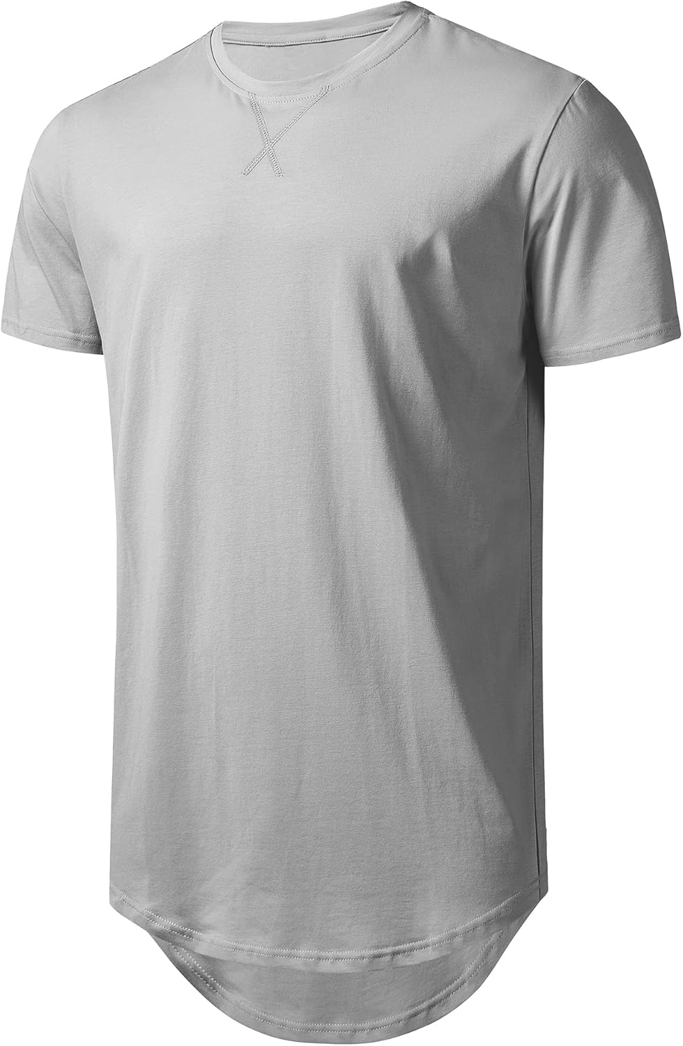 Mens Longline Gym Muscle Bodybuilding Tshirts Hipster Reflec deal at Amazon