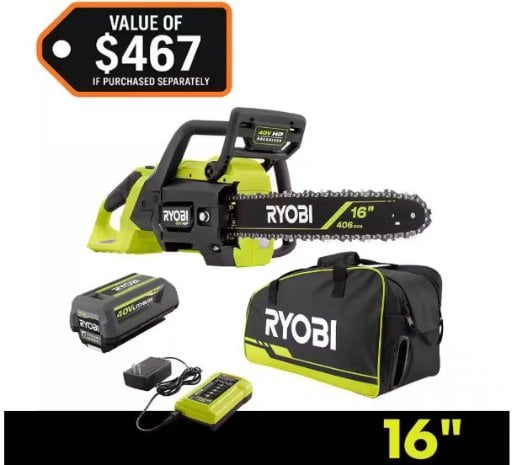 Home Depot Home Pick: RYOBI 40V HP Brushless 16 in. Battery Chain