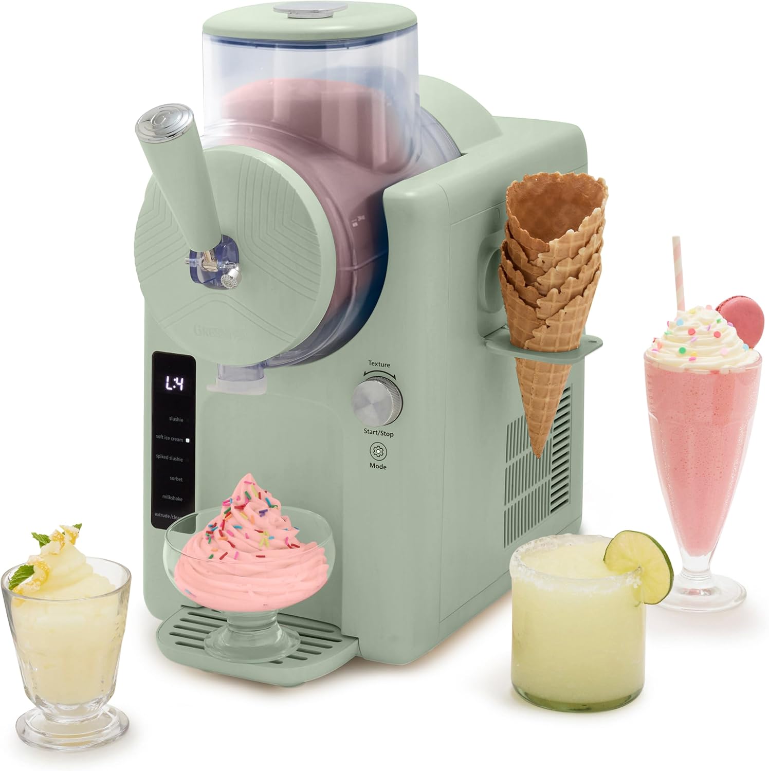 GreenPan Frost Ice Cream Maker & Slushie Machine, Soft Serve, Sor