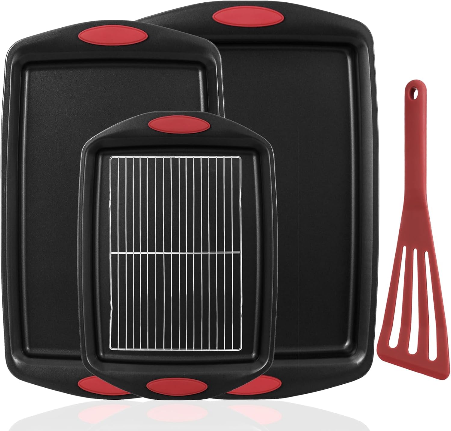 5-Piece Nonstick Baking Pans Set – Premium Carbon Steel Bakeware