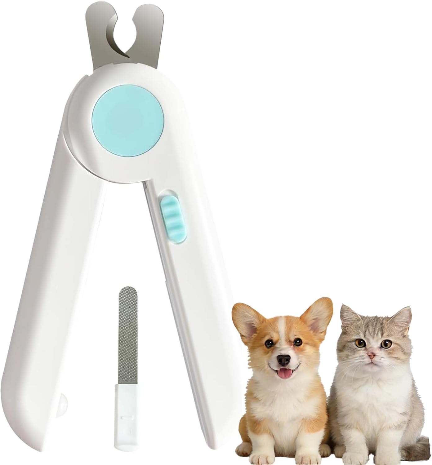 Fayeerewo Dog/Cat Nail Clippers with Light – Safe Trimming for Ca