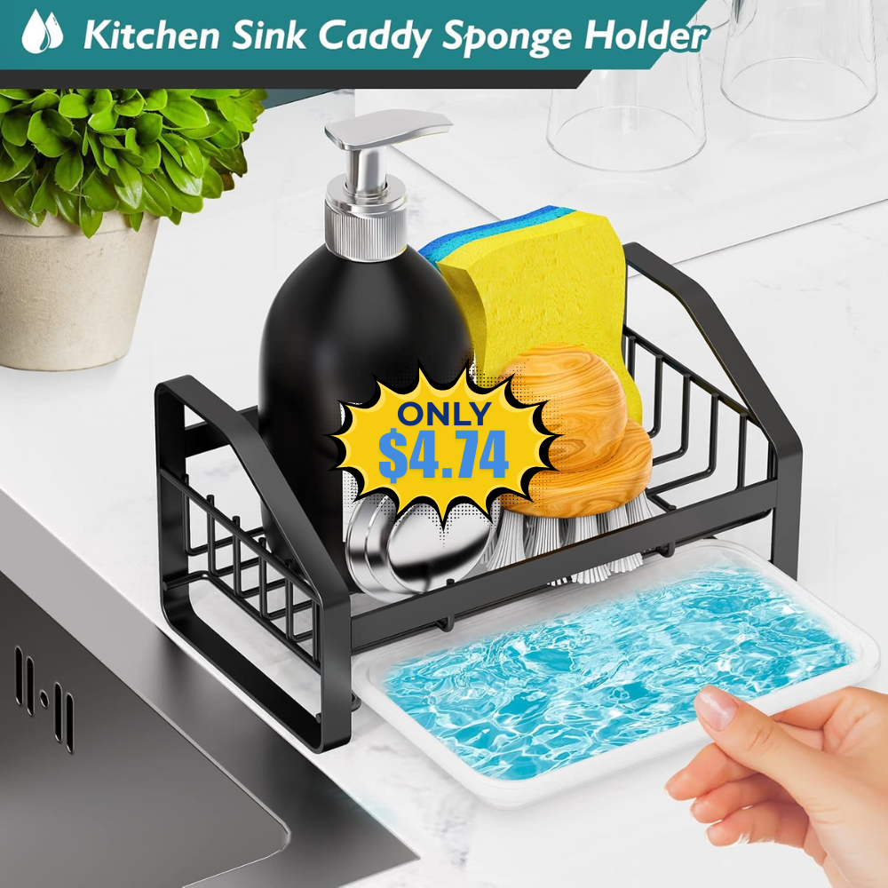 BSKSSK Kitchen Sink Caddy, Sponge Holder Deal