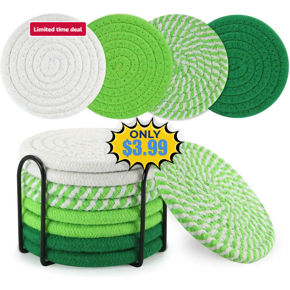 Drink Coasters Set of 8 Sale: Save 50%