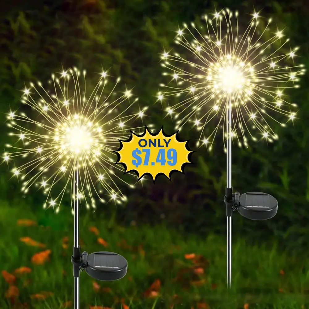Solar Garden Lights Outdoor, 2 Pack Deal: Save with Promo Code