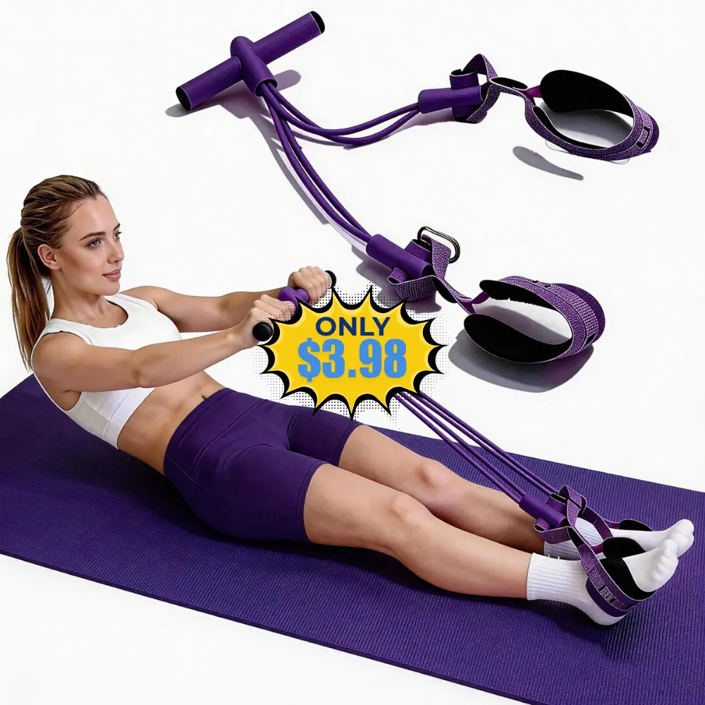 Fitness Resistance Bands with 4 Tube Pedal Deal: Save 20%