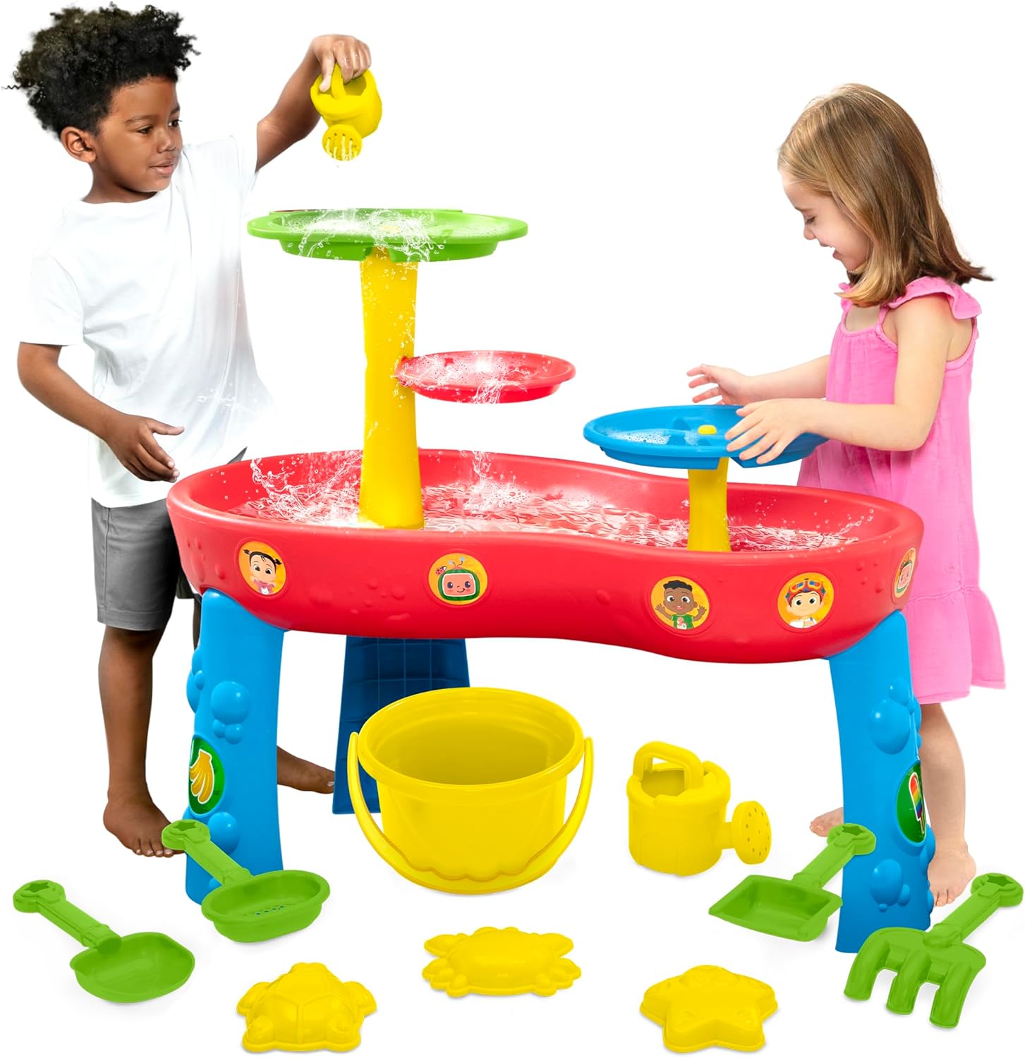 CoComelon Water Table by Delta Children | 3-Tier Activity Water P