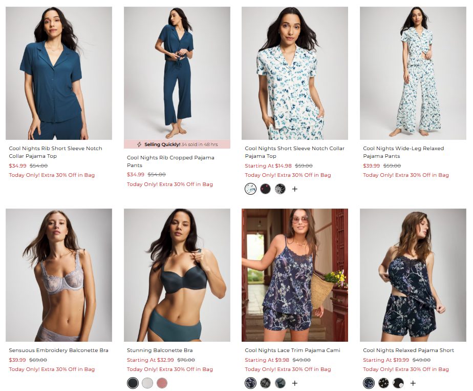 Soma Clearance Sale: Extra 30% Off in Bag