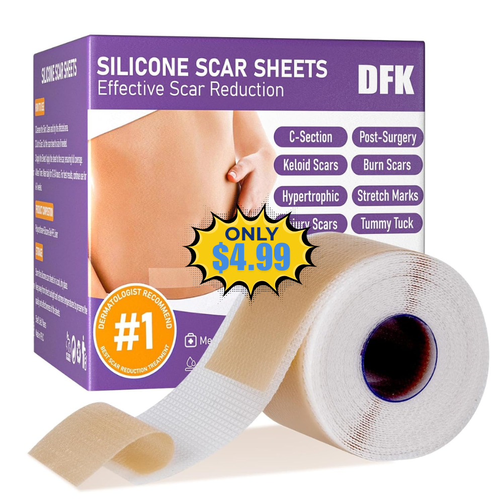 Silicone Scar Sheets Deal: Save 47%