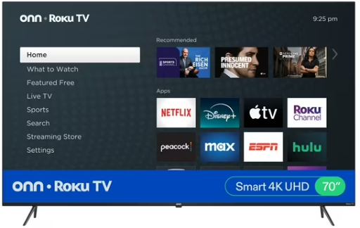 Walmart Electronics Pick: onn 70″ 4K UHD Roku Smart Television