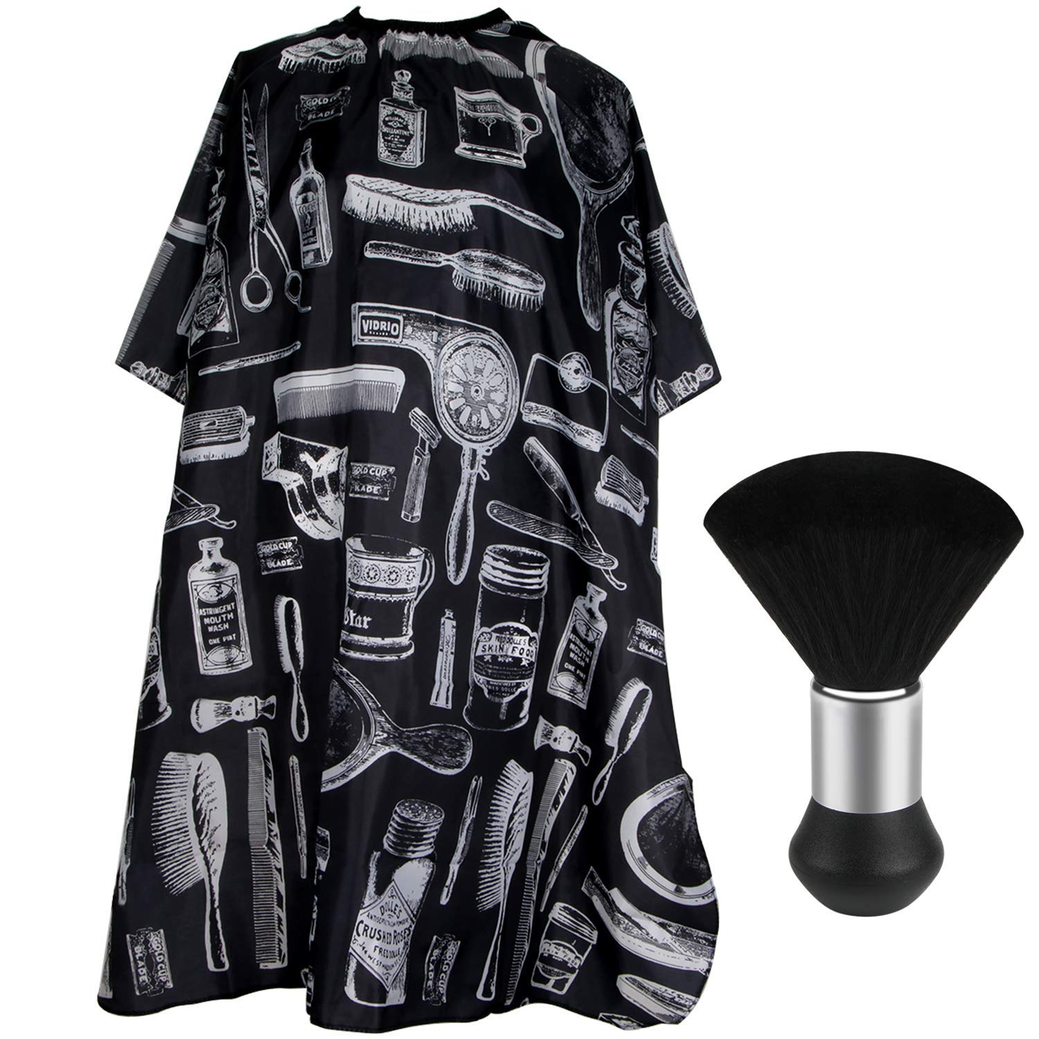 $5.xx Professional Hair Cutting Cape with Neck Duster Brush at Am