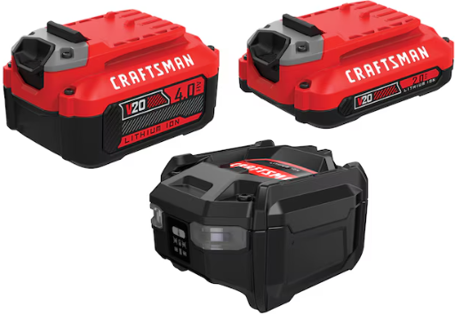 Lowe’s Home Pick: CRAFTSMAN V20 20-Volt 2-Pack 4Ah 2Ah Battery an