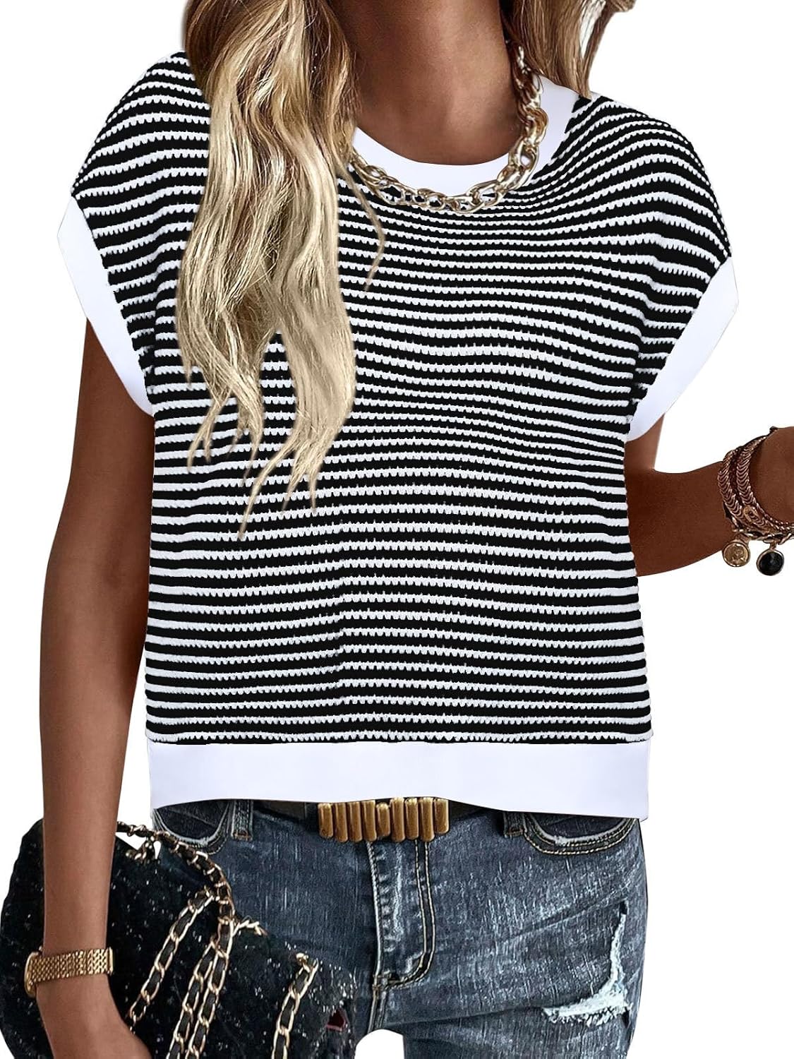 Textured Women’s Knit Top Only $8.99 on Amazon (Reg. $18)