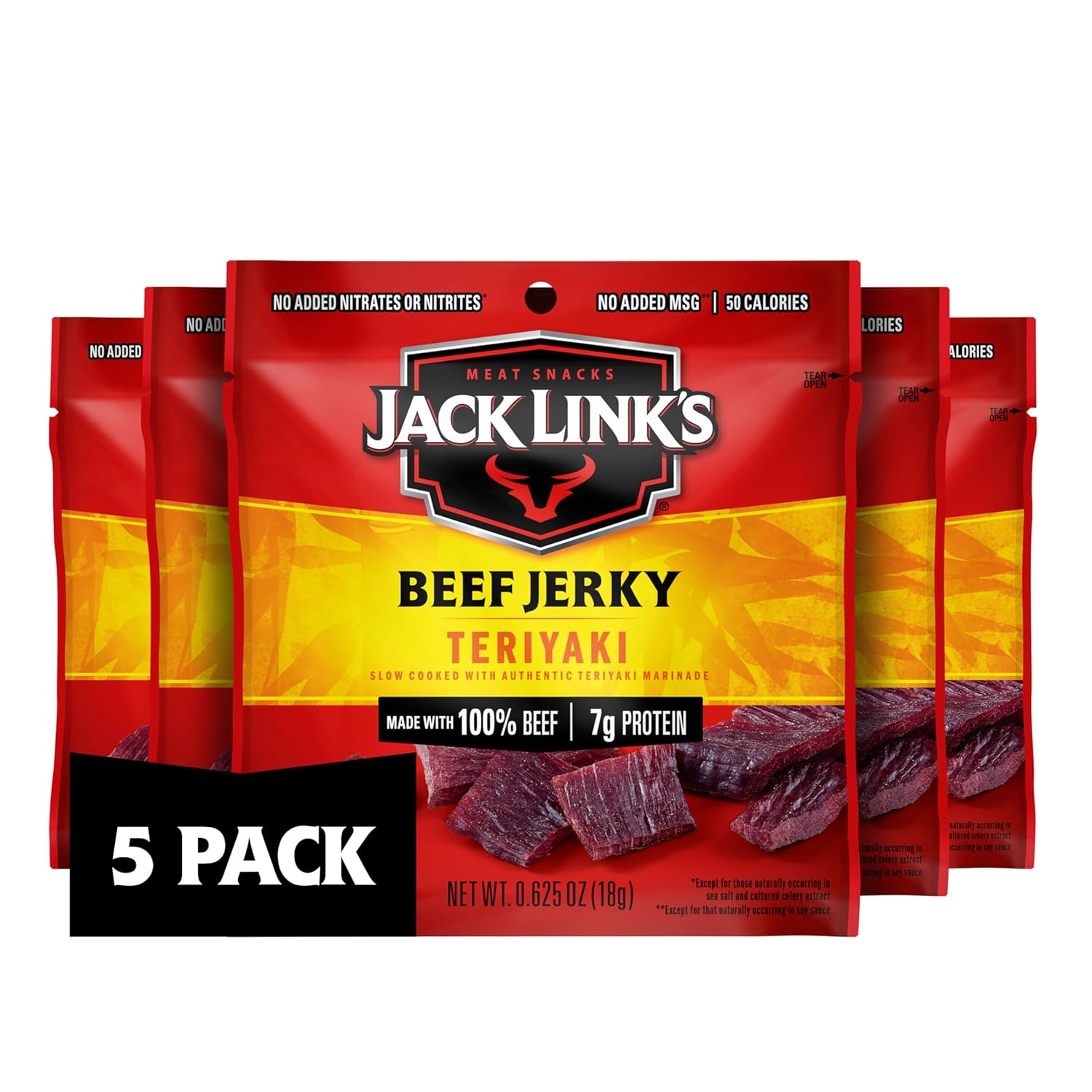 Jack Link’s Teriyaki Beef Jerky Multipack (5 count) only $3.76 sh